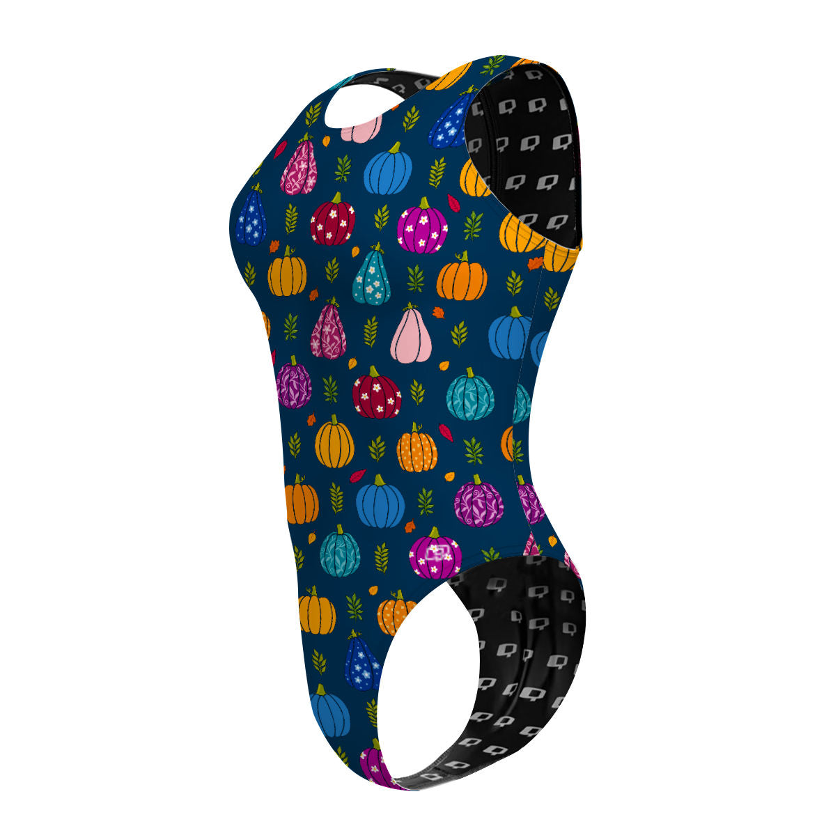 Groovy Gourds - Women's Waterpolo Swimsuit Cheeky Cut