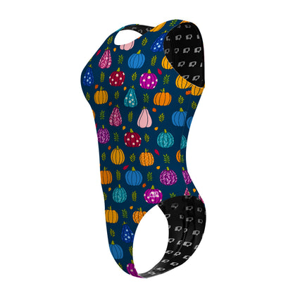 Groovy Gourds - Women's Waterpolo Swimsuit Cheeky Cut