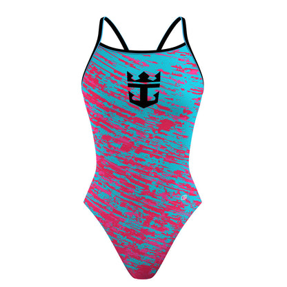 Pink/blue - Sunback Tank Swimsuit