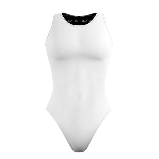 White - Women's Waterpolo Swimsuit Classic Cut