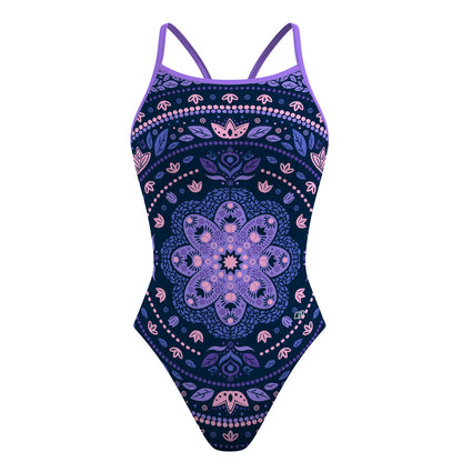 Delicated Mandala Skinny Strap Swimsuit