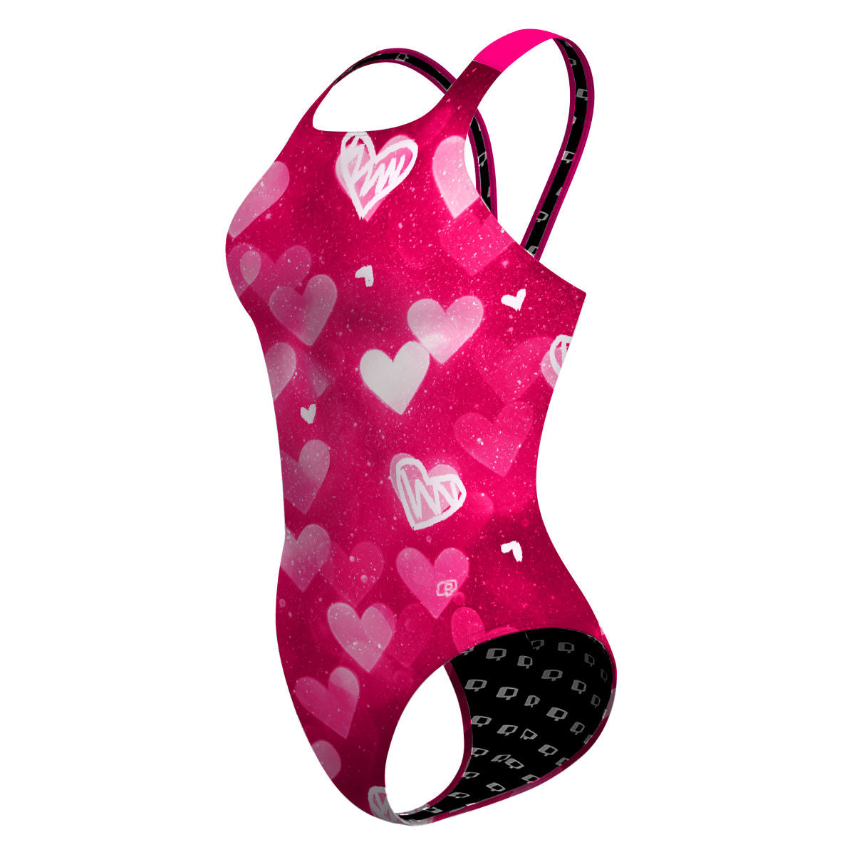 Love glitter pink - Classic Strap Swimsuit