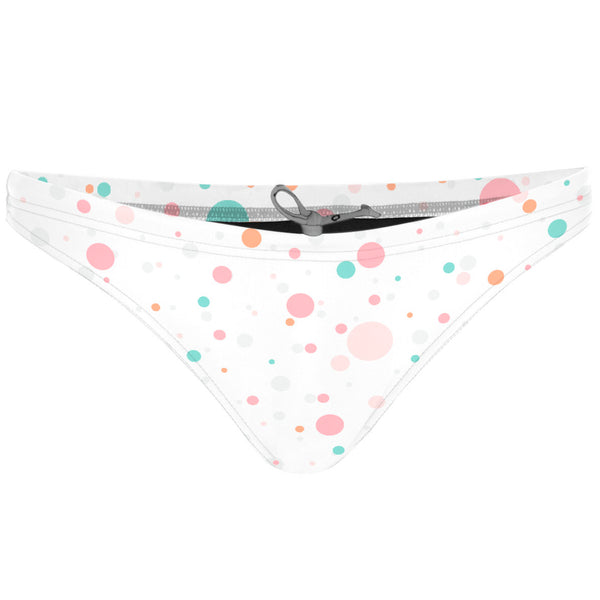 Multicolor Polka Dots - Tieback Bikini Bottom