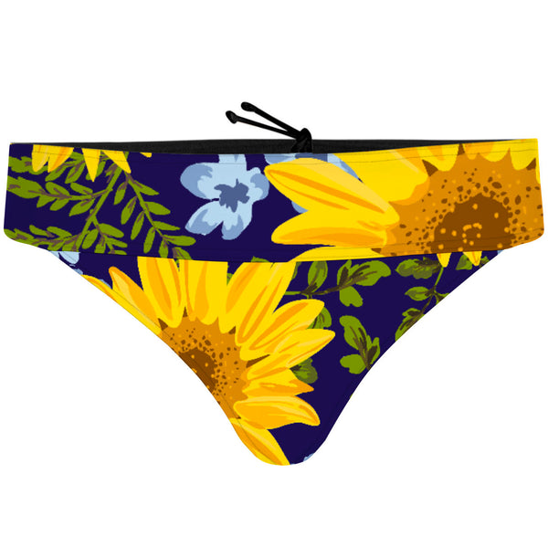Blue Sunflower Demi Cheeky Cut Bikini Bottom