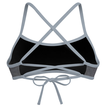 Gray Suede -  Ciara Tieback Bikini Top