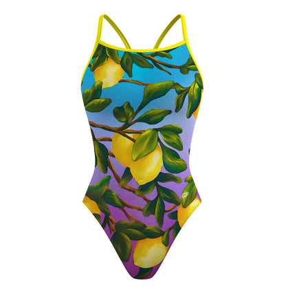 Lemon Squeeze - Skinny Strap Swimsuit