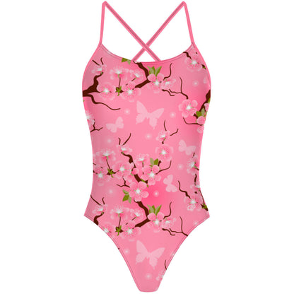 Cherry Blossom X Back - "X" Back Swimsuit