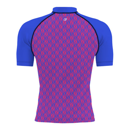 Diamond Grid - Men's Surf UPF50+ Short Sleeve Rash Guard