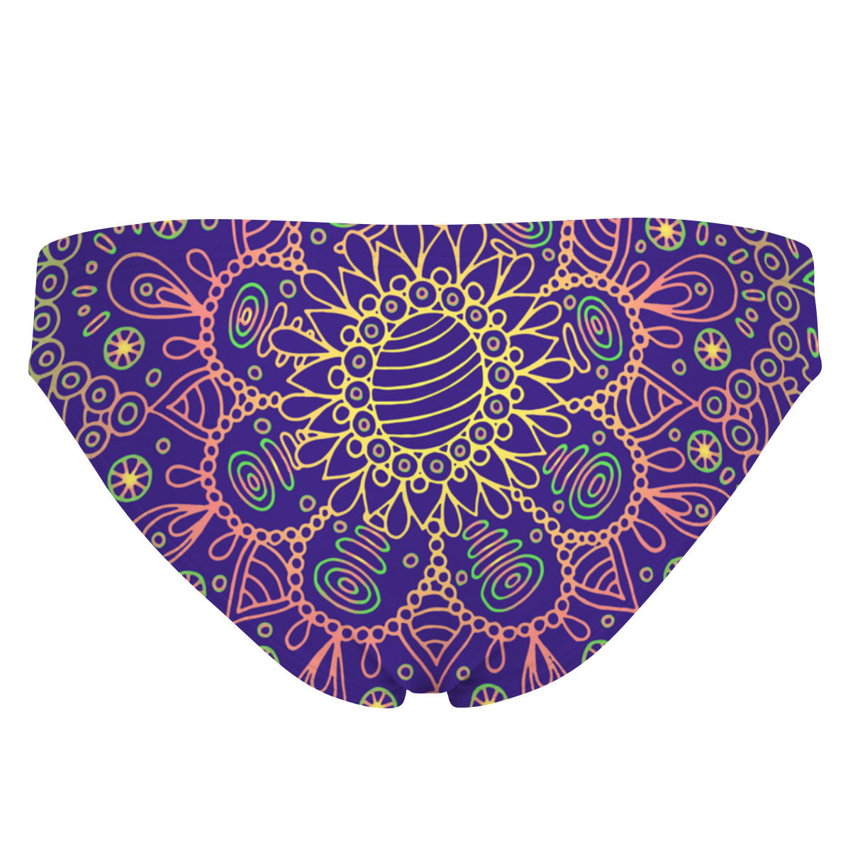 Purple Mandala Bandeau Bikini Bottom