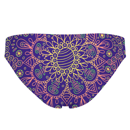 Purple Mandala Bandeau Bikini Bottom