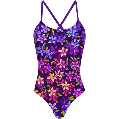 Fairy Flowers - Tieback One Piece Swimsuit