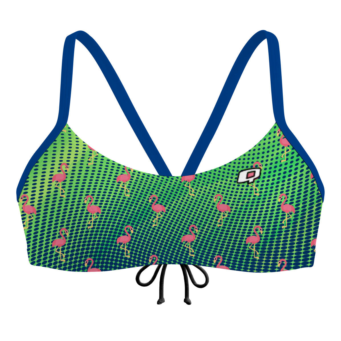 Party Flamingos Bandeau Bikini Top