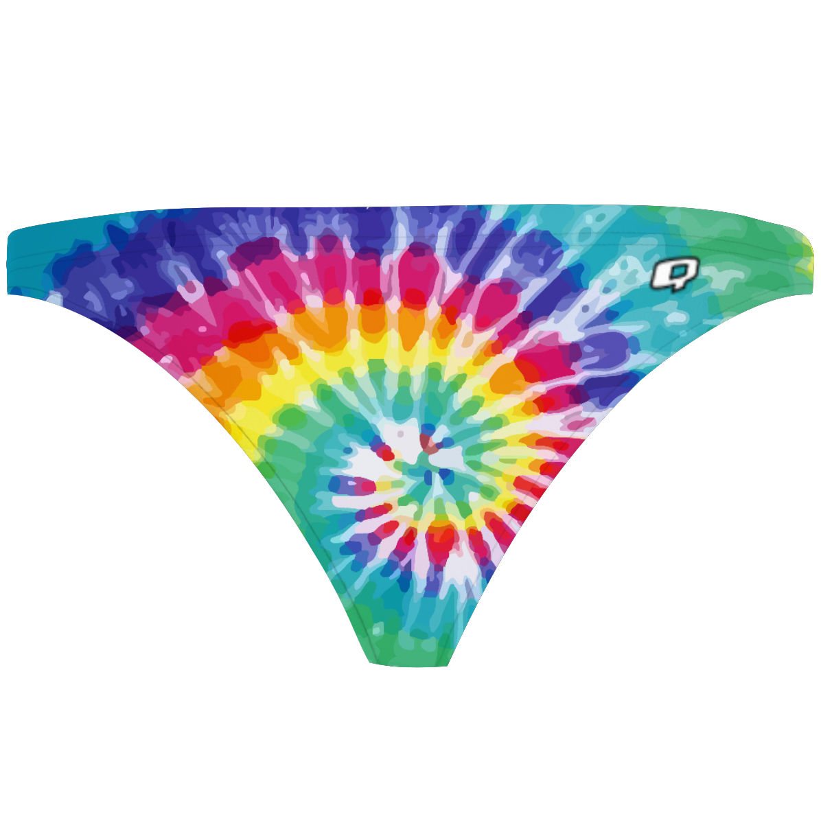 Tie Dye Colors Tieback Bikini Bottom