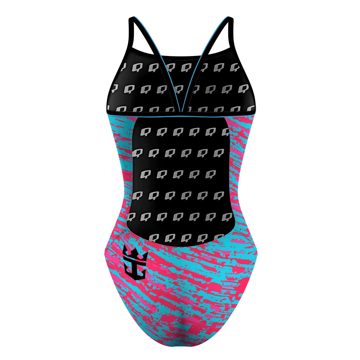 Pink/blue - Sunback Tank Swimsuit