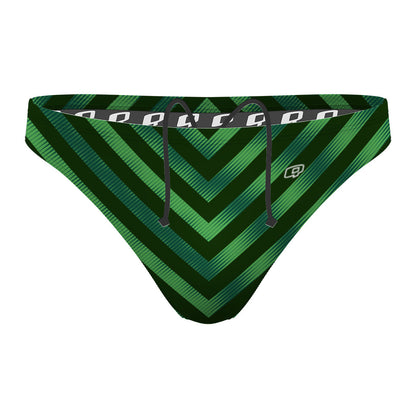 Evergreen One Way Hunter Lines Kelly - Waterpolo Brief Swimsuit
