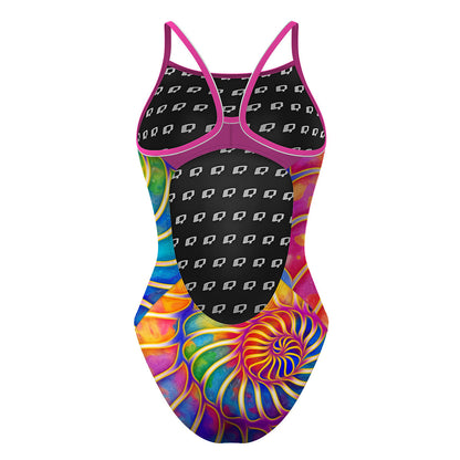 Seashell in Wonderland - Skinny Strap Swimsuit