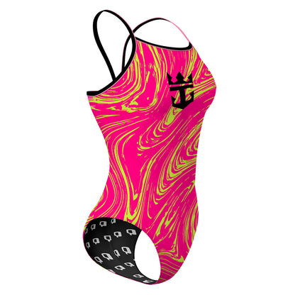 smaller logo - Sunback Tank Swimsuit