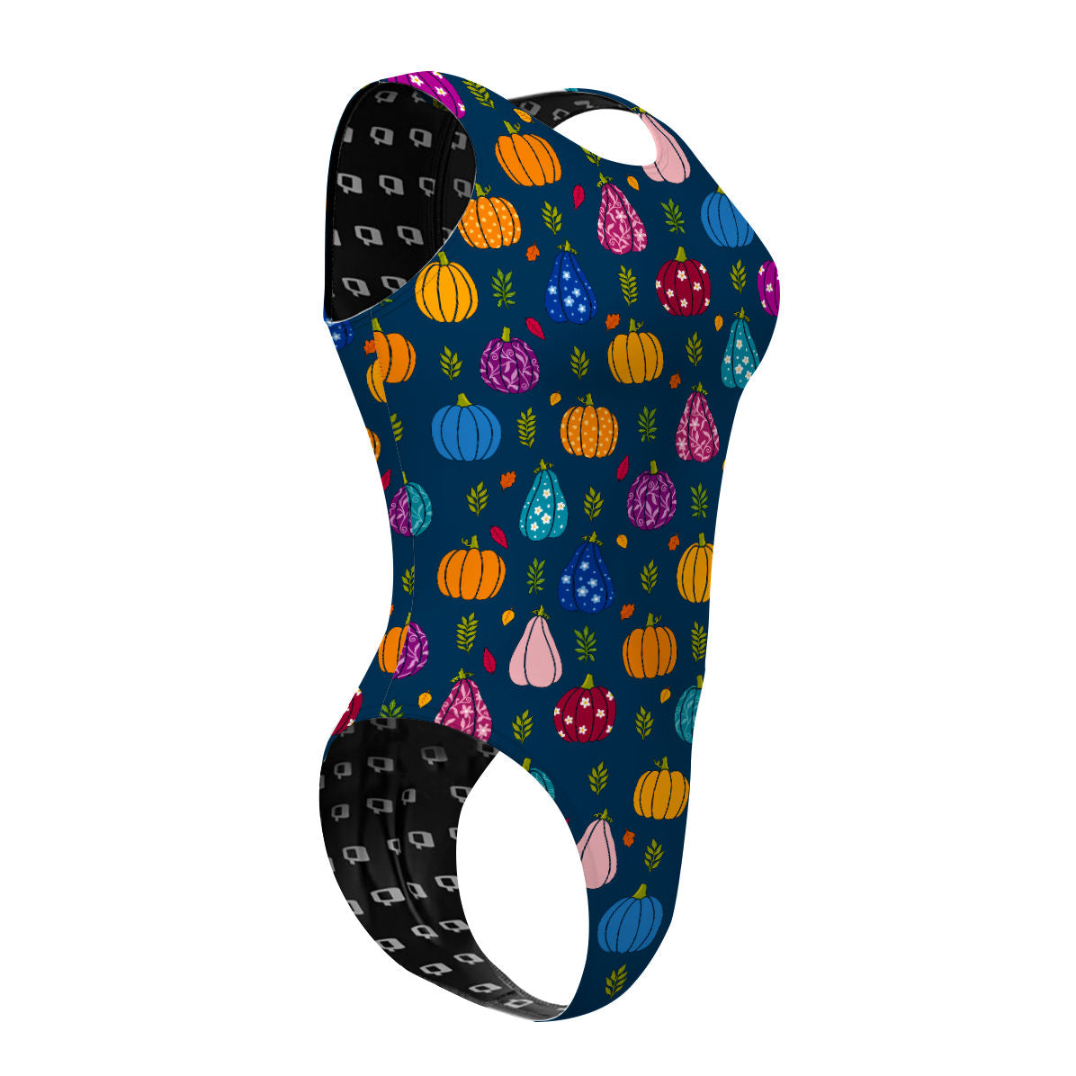 Groovy Gourds - Women's Waterpolo Swimsuit Cheeky Cut