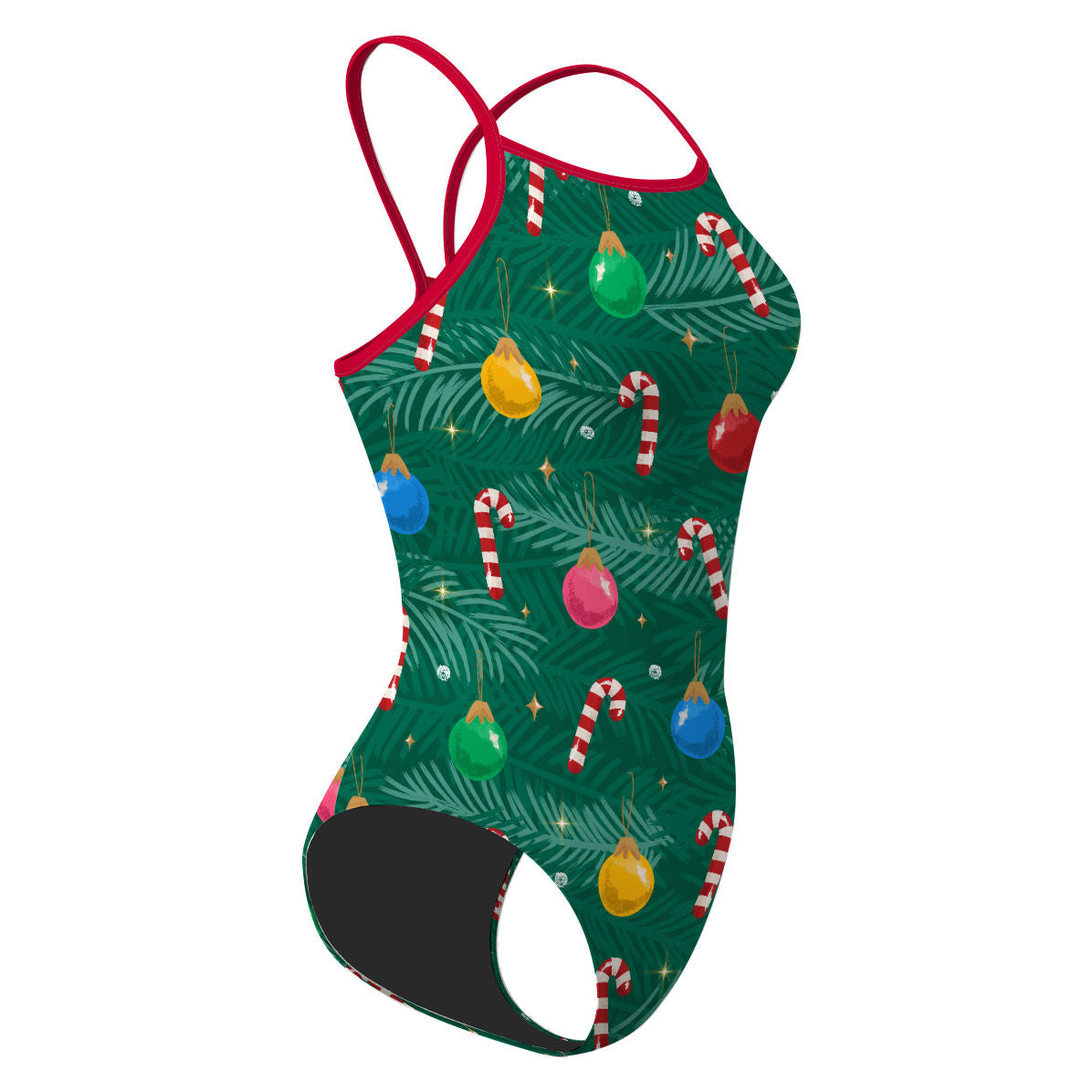 Colorful Christmas Tree - Skinny Strap Swimsuit