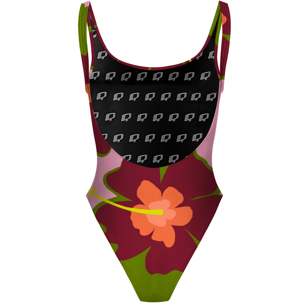 Hibiscus High Hip One Piece Swimsuit, view 2