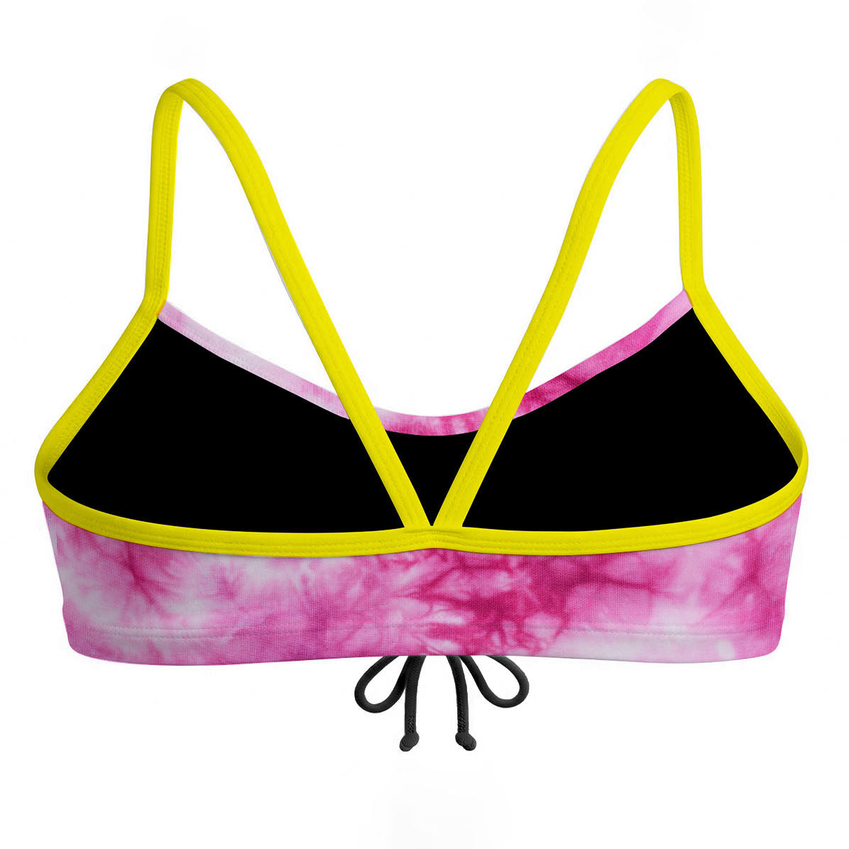 Tie Dye Pink Bandeau Bikini Top