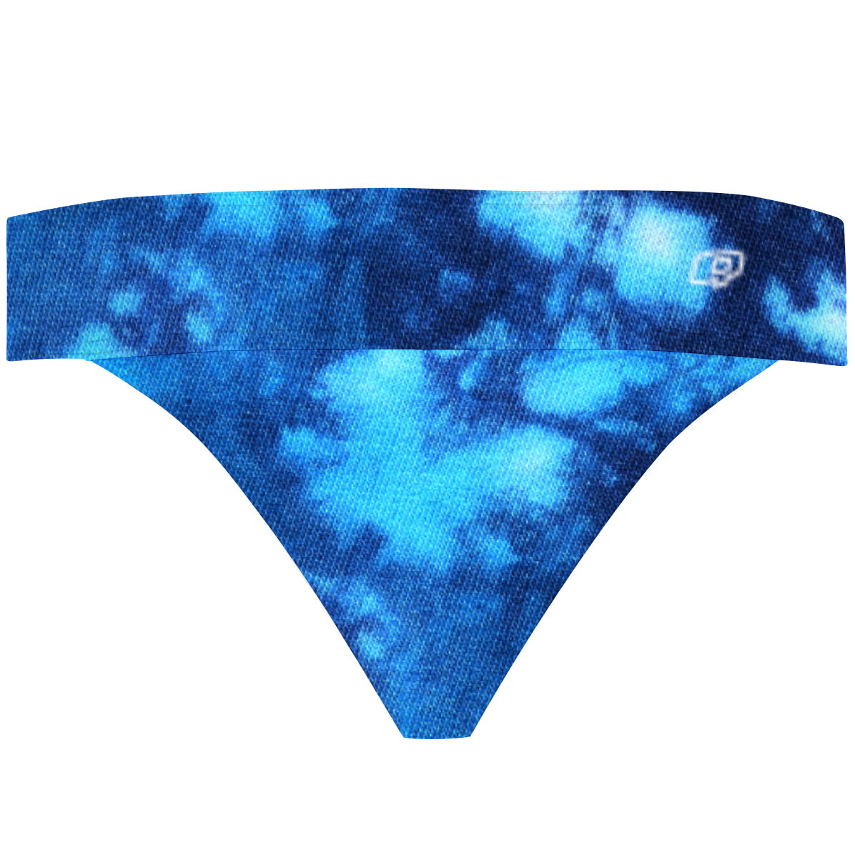 Tie Dye Blue Demi Cheeky Cut Bikini Bottom