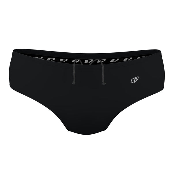 Solid Black - Classic Brief Swimsuit