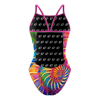 Seashell in Wonderland - Sunback Tank Swimsuit