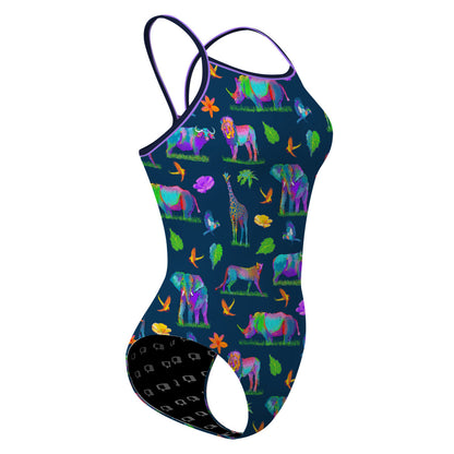 Safari Reverie - Skinny Strap Swimsuit