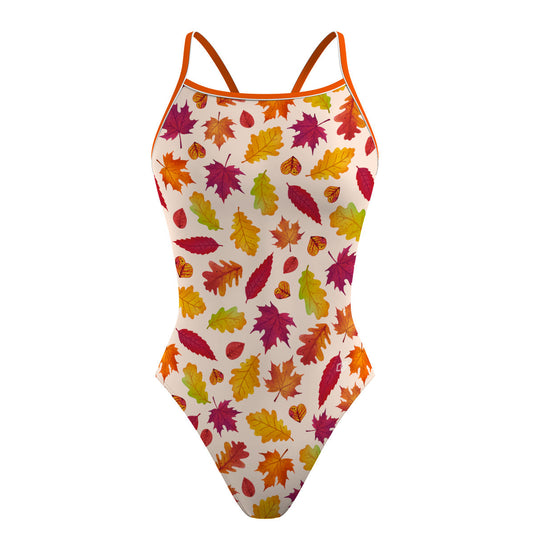 Leafy Lullaby - Sunback Tank Swimsuit