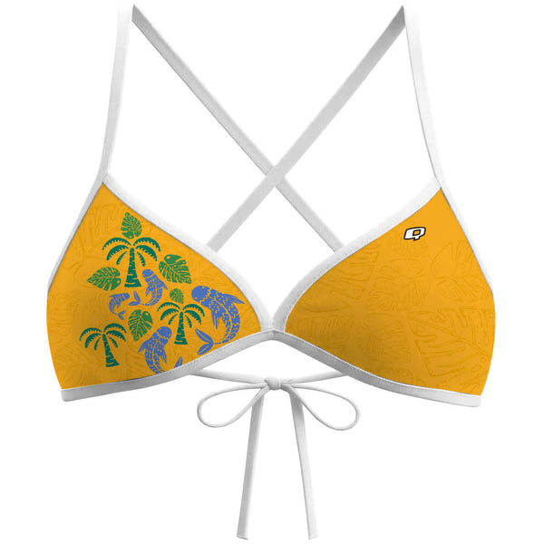 Seaside jungle - Tieback Bikini Top