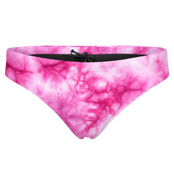 Tie Dye Pink Bandeau Bikini Bottom