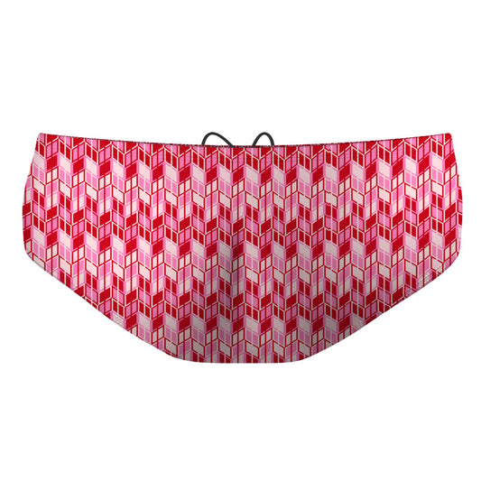 Red Ikat Classic Brief Swimsuit, view 2