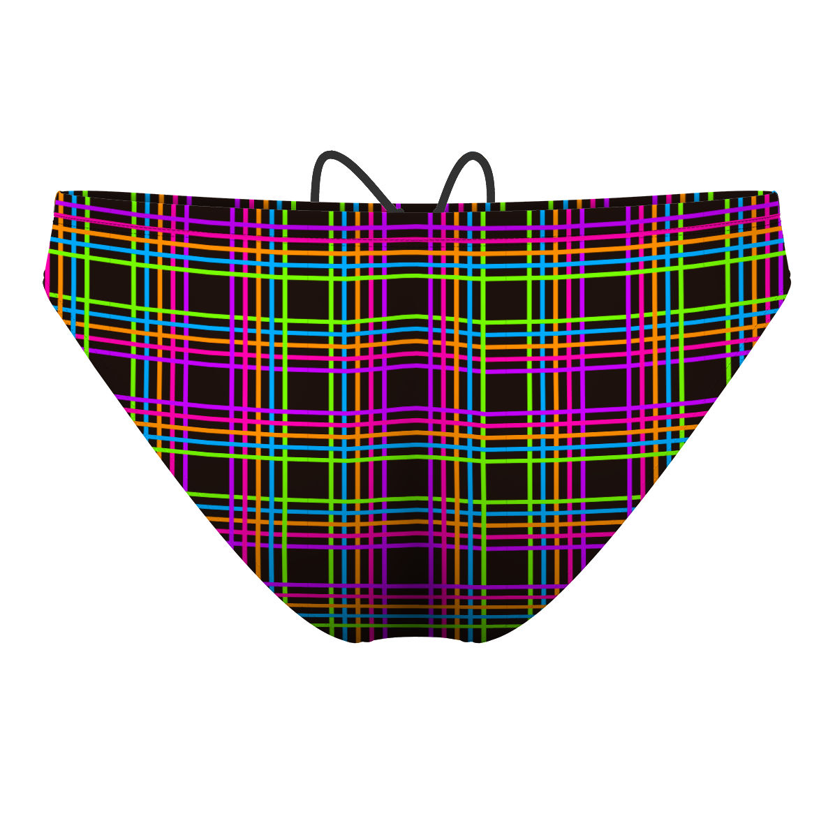 Geometric Neon 31 - Waterpolo Brief Swimsuit