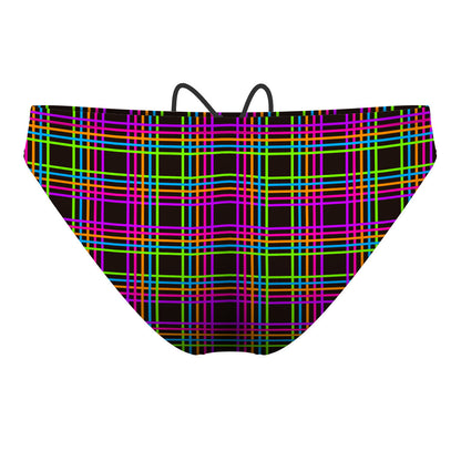 Geometric Neon 31 - Waterpolo Brief Swimsuit
