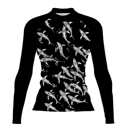 Shark Shiver - Women's Surf UPF50+ Long Sleeve Rash Guard