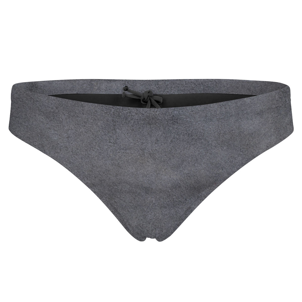 Gray Suede - Bandeau Bikini Bottom