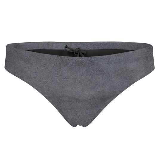 Gray Suede - Bandeau Bikini Bottom