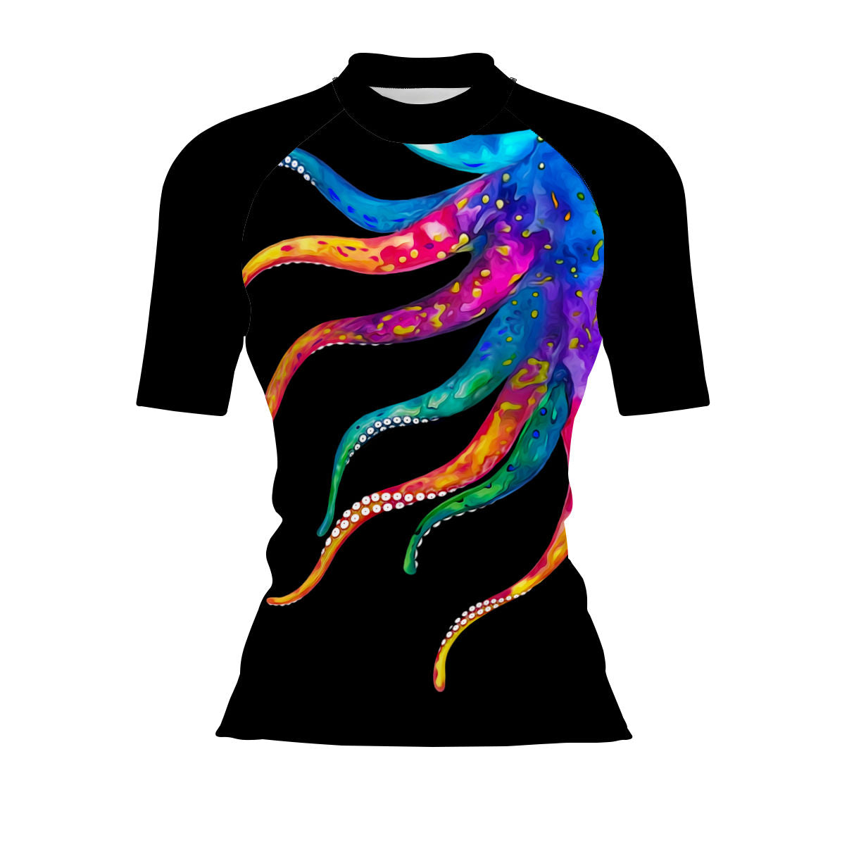 Octopus Squeeze - Women's Surf UPF50+ Short Sleeve Rash Guard