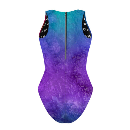 Floating Flower - Women's Waterpolo Swimsuit Classic Cut