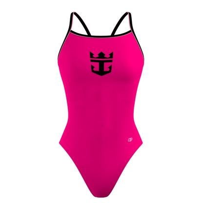 Hot pink RCCL - Sunback Tank Swimsuit