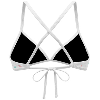 Multicolor Polka Dots - Tieback Bikini Top