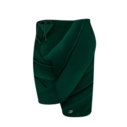 Green Feathers - Jammer Swimsuit