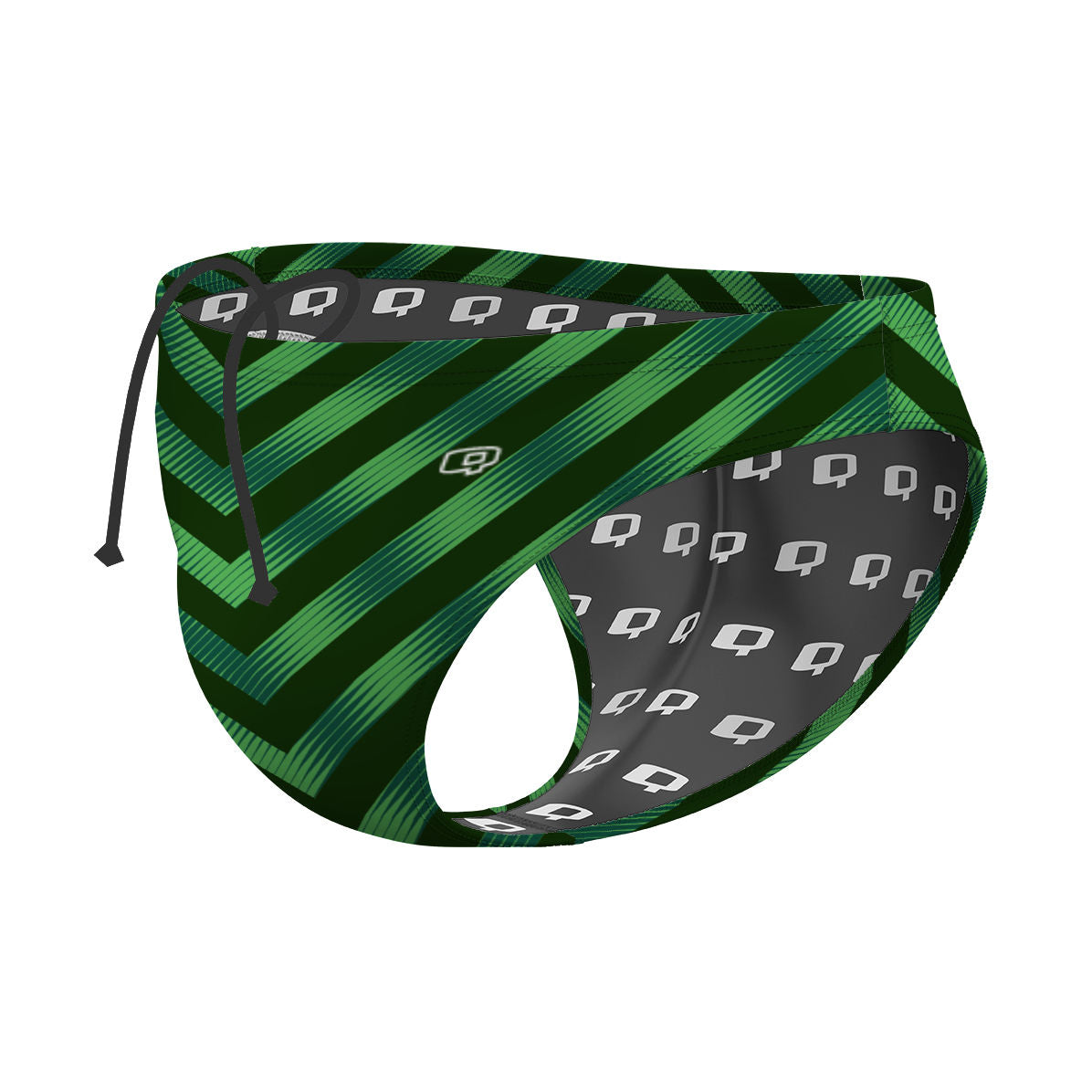 Evergreen One Way Hunter Lines Kelly - Waterpolo Brief Swimsuit