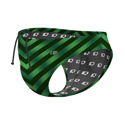 Evergreen One Way Hunter Lines Kelly - Waterpolo Brief Swimsuit