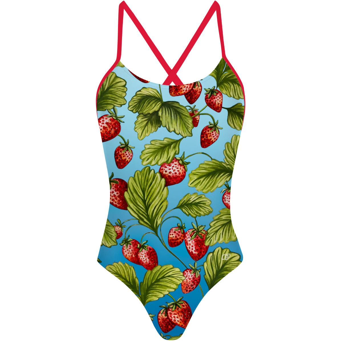 Strawberry Water - Tieback One Piece Swimsuit