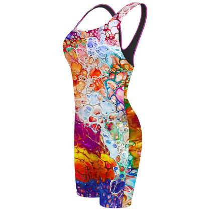 Colors of the Sea - Classic Strap Long Knee Women Jammer