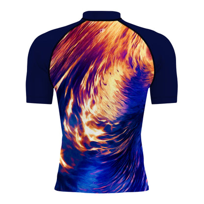 Wave Rider - Men's Surf UPF50+ Short Sleeve Rash Guard