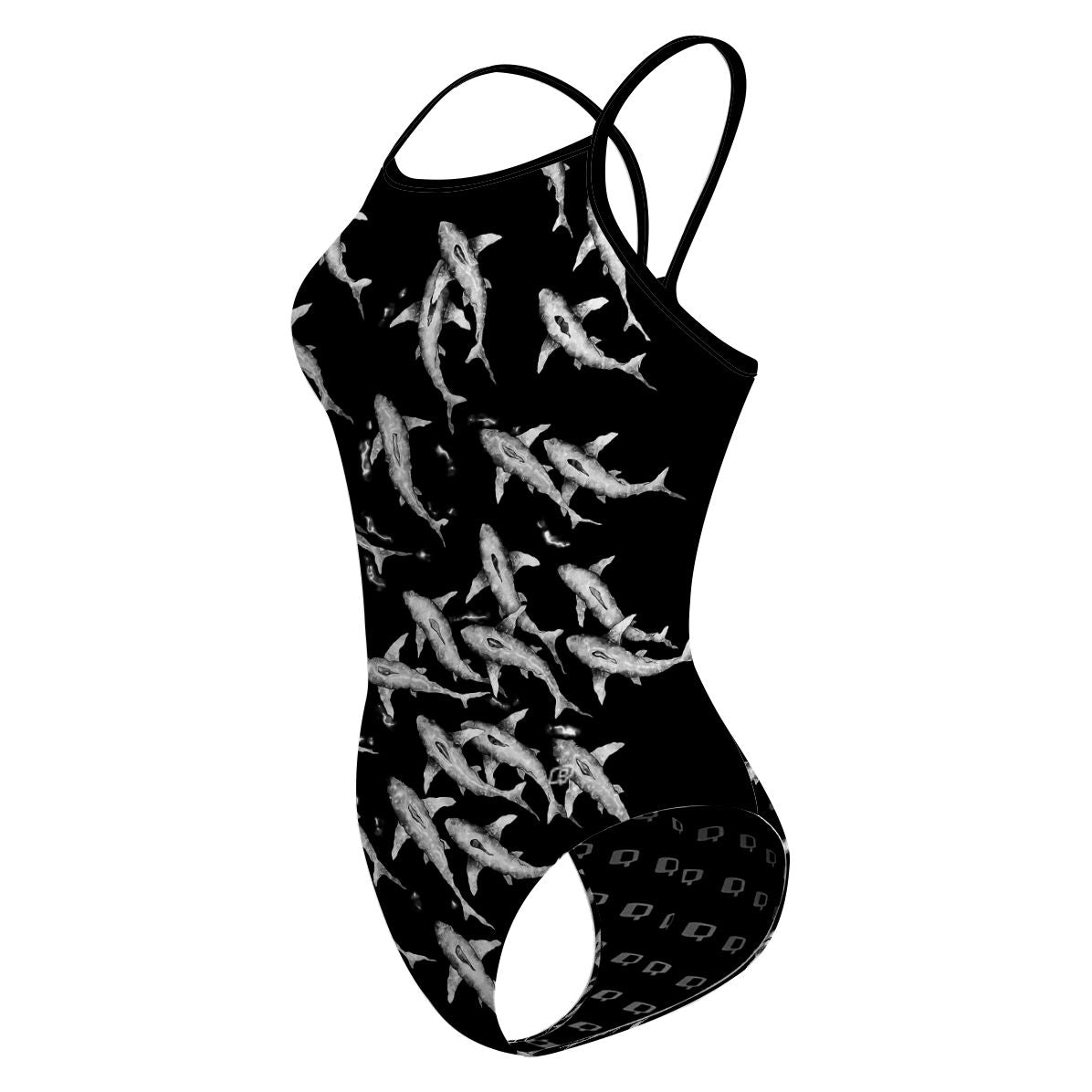 Shark Shiver - Skinny Strap Swimsuit