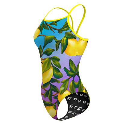Lemon Squeeze - Sunback Tank Swimsuit